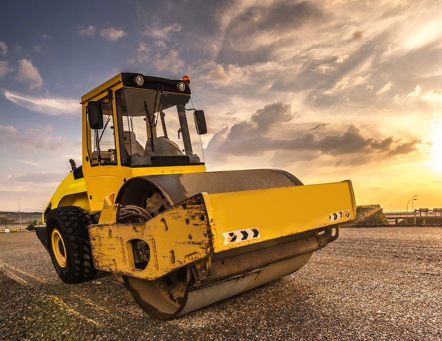 road paver